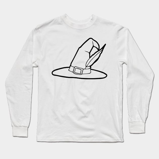 Witch Hat Long Sleeve T-Shirt by senkova